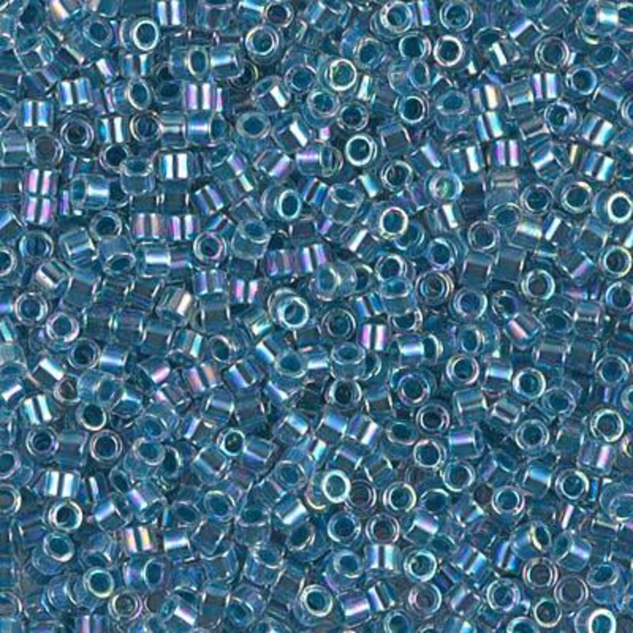 Miyuki Delica Bead 10/0, DBM0058, Marine Blue Lined Crystal AB